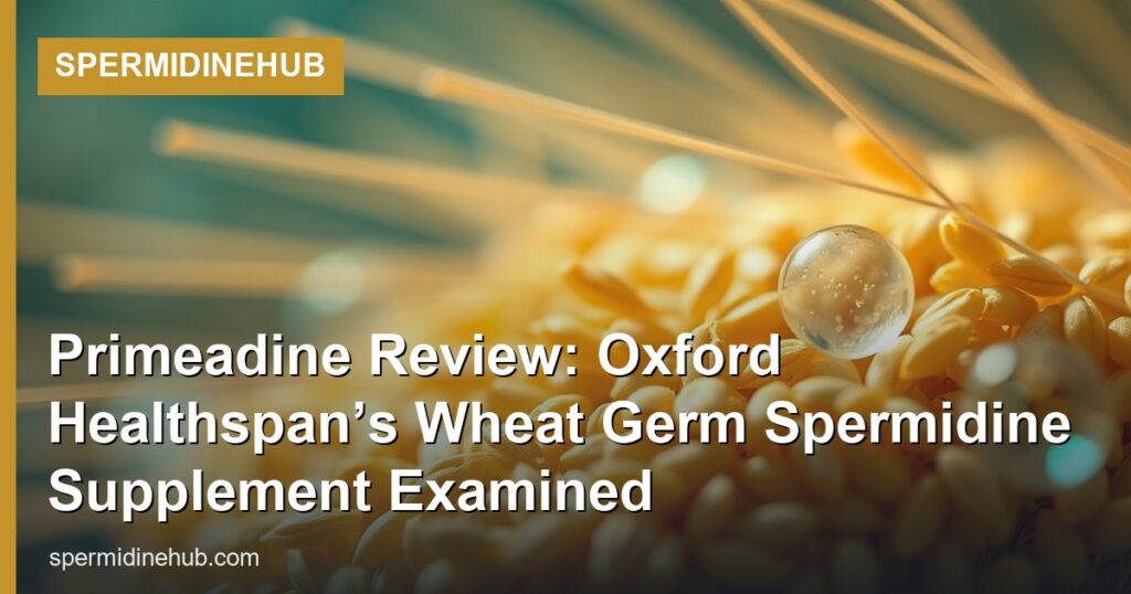 Primeadine Review: Oxford Healthspan’s Wheat Germ Spermidine Supplement Examined - SpermidineHub