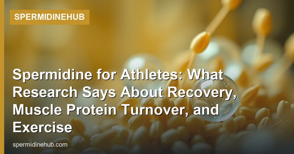 Spermidine for Athletes: What Research Says About Recovery, Muscle Protein Turnover, and Exercise - SpermidineHub