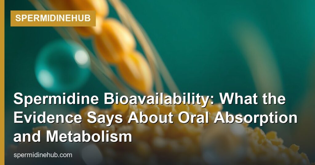 Spermidine Bioavailability: What the Evidence Says About Oral Absorption and Metabolism - SpermidineHub
