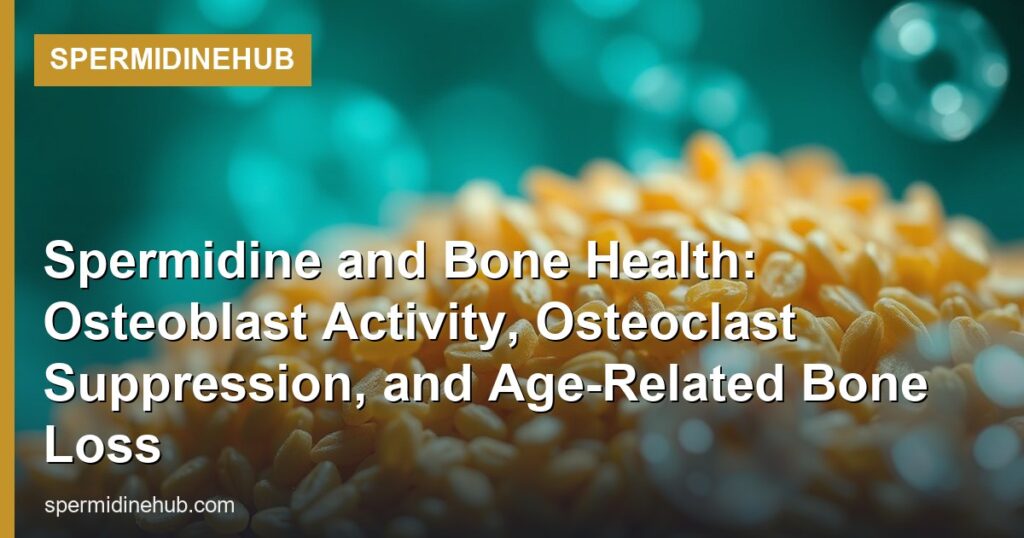 Spermidine and Bone Health: Osteoblast Activity, Osteoclast Suppression, and Age-Related Bone Loss - SpermidineHub
