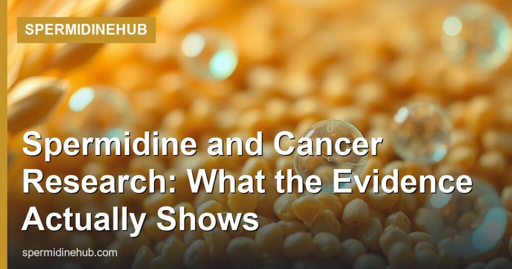 Spermidine and Cancer Research: What the Evidence Actually Shows - SpermidineHub