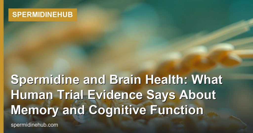 Spermidine and Brain Health: What Human Trial Evidence Says About Memory and Cognitive Function - SpermidineHub