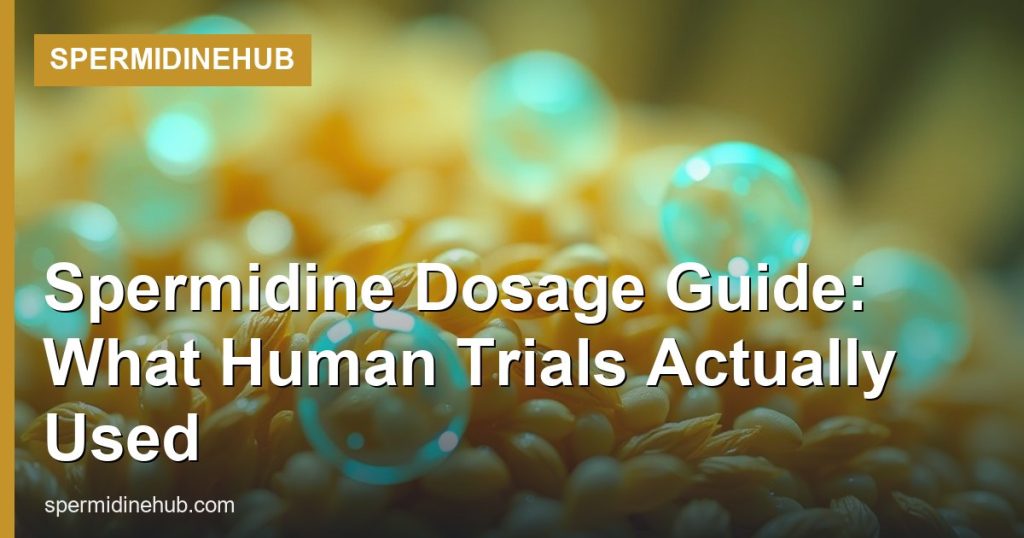Spermidine Dosage Guide: What Human Trials Actually Used - SpermidineHub