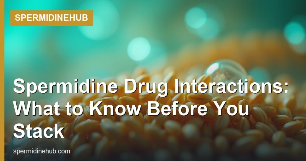 Spermidine Drug Interactions: What to Know Before You Stack - SpermidineHub