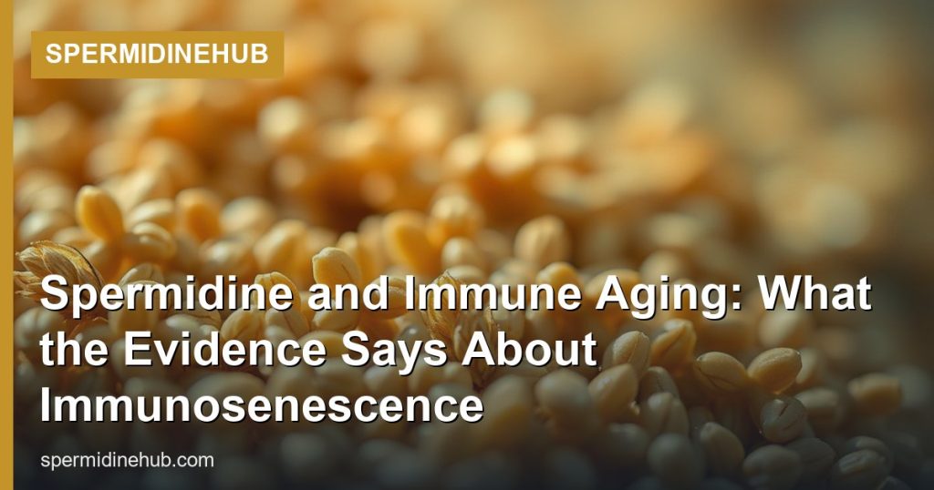 Spermidine and Immune Aging: What the Evidence Says About Immunosenescence - SpermidineHub