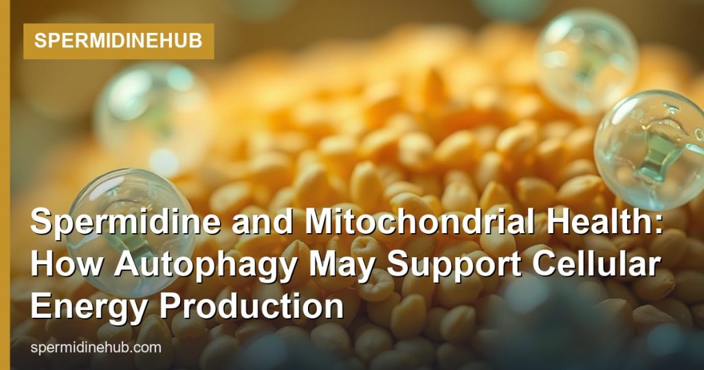 Spermidine and Mitochondrial Health: How Autophagy May Support Cellular Energy Production - SpermidineHub