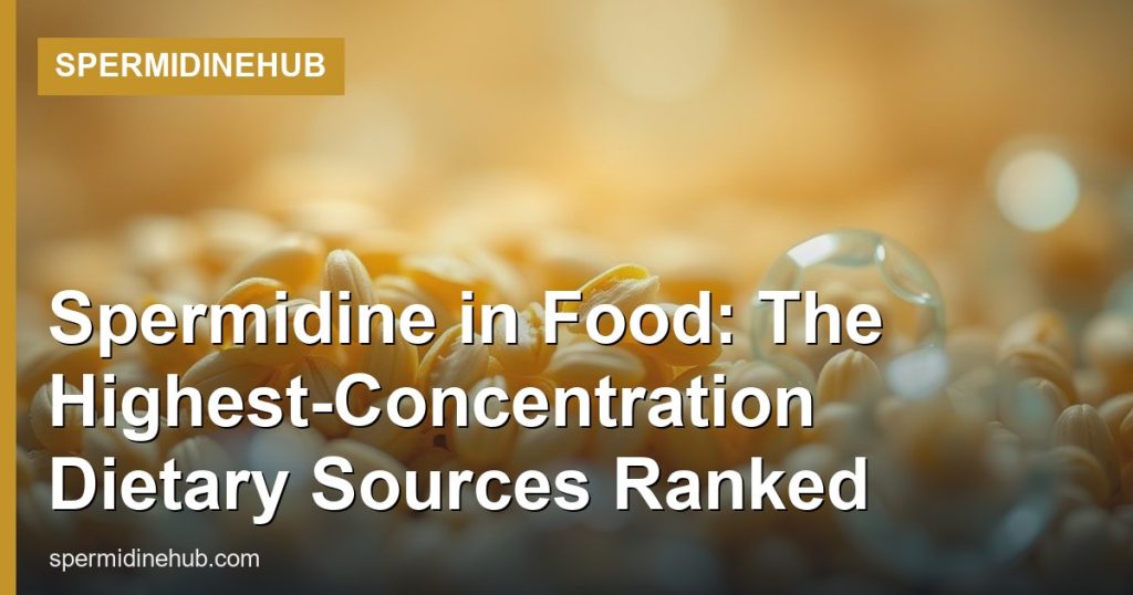 Spermidine in Food: The Highest-Concentration Dietary Sources Ranked - SpermidineHub