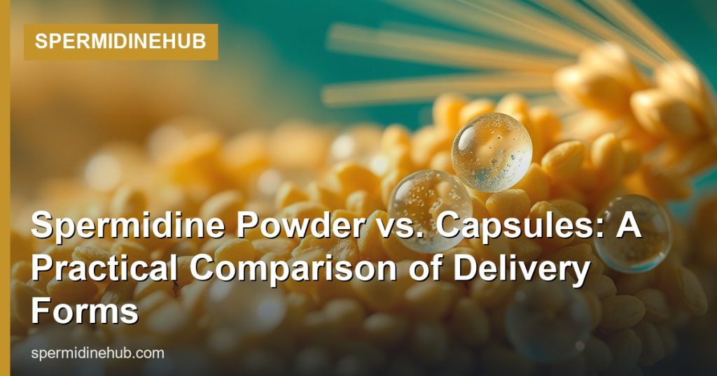 Spermidine Powder vs. Capsules: A Practical Comparison of Delivery Forms - SpermidineHub