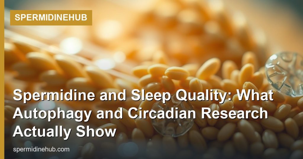 Spermidine and Sleep Quality: What Autophagy and Circadian Research Actually Show - SpermidineHub