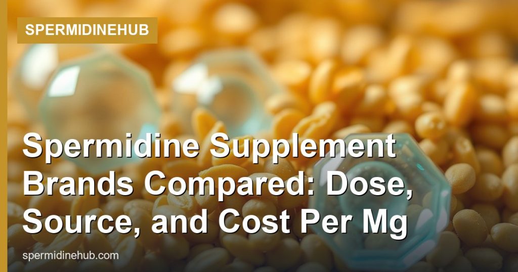Spermidine Supplement Brands Compared: Dose, Source, and Cost Per Mg - SpermidineHub