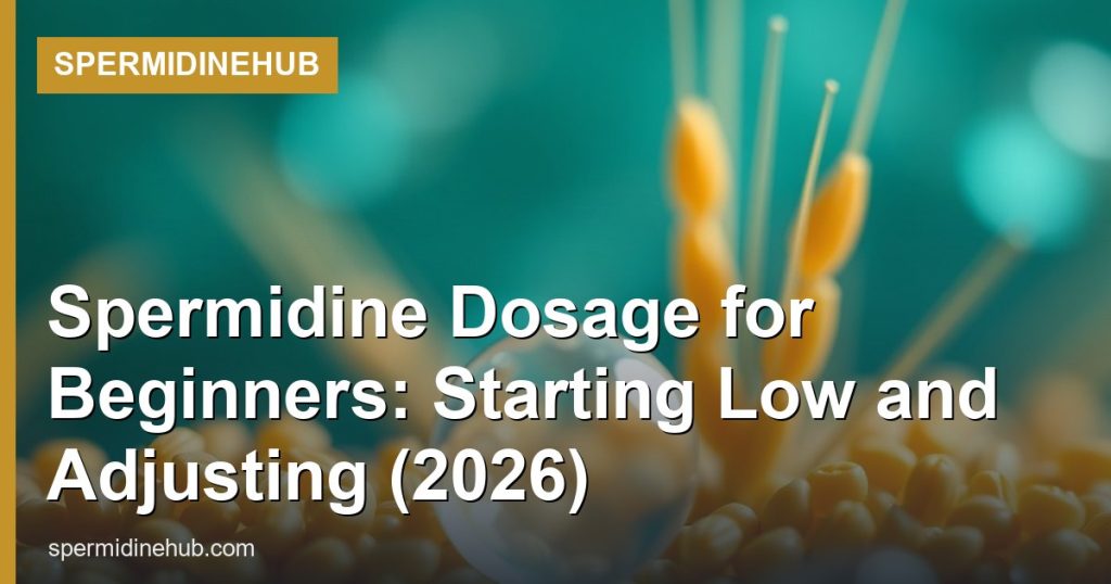 Spermidine Dosage for Beginners: Starting Low and Adjusting (2026) - SpermidineHub